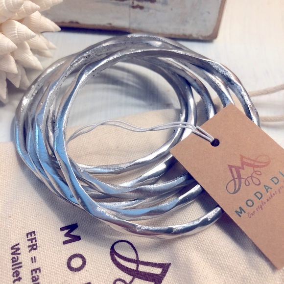 Modadia Bangle Stack Bracelet Set - Picture 1 of 3